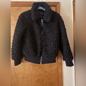 Forever 21 Charcoal Faux Fur Coat